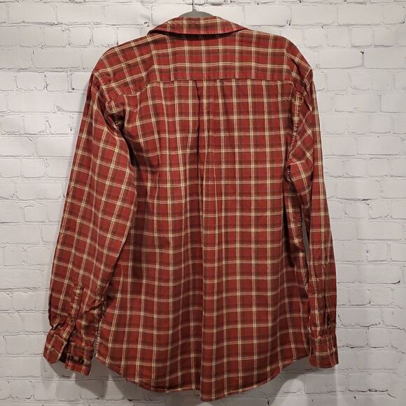 Eddie Bauer men's plaid button front shirt - Picture 4 of 4
